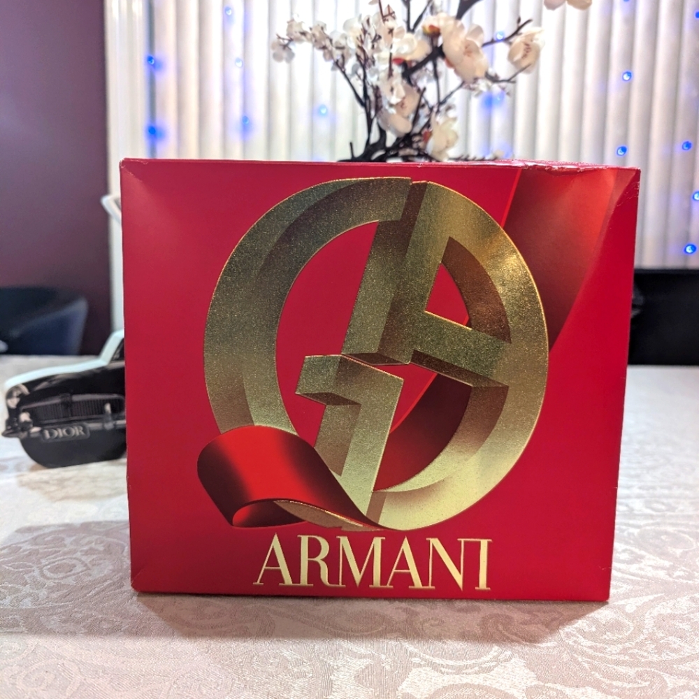 Armani Red 5 Piece Gift Box - New!